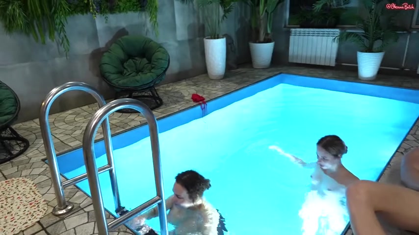 He's lucky. He Fucks a hot MILF and a Cute 18-year-old in a Sauna Alice Murkovski